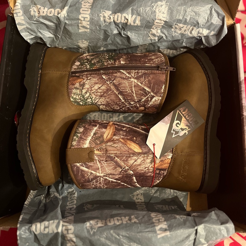 Kids Rocky Realtree edge boots